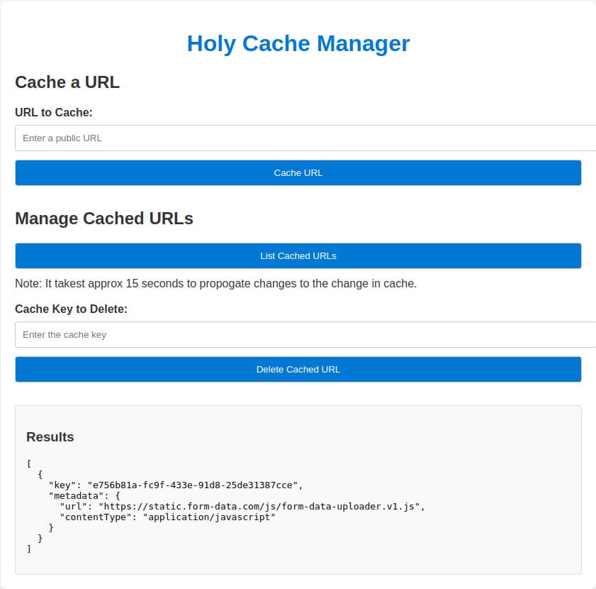 holy-cache